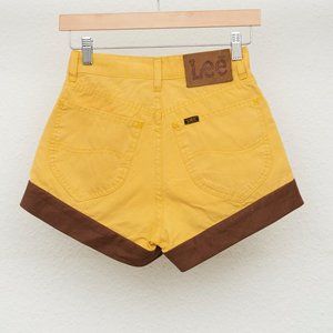 90's LEE Vintage Yellow Short Shorts